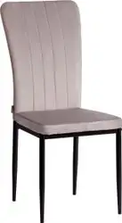 Стул TetChair Verter металл/флок 41x52x95 (светло-серый HLR14/черный) – изображение в каталоге