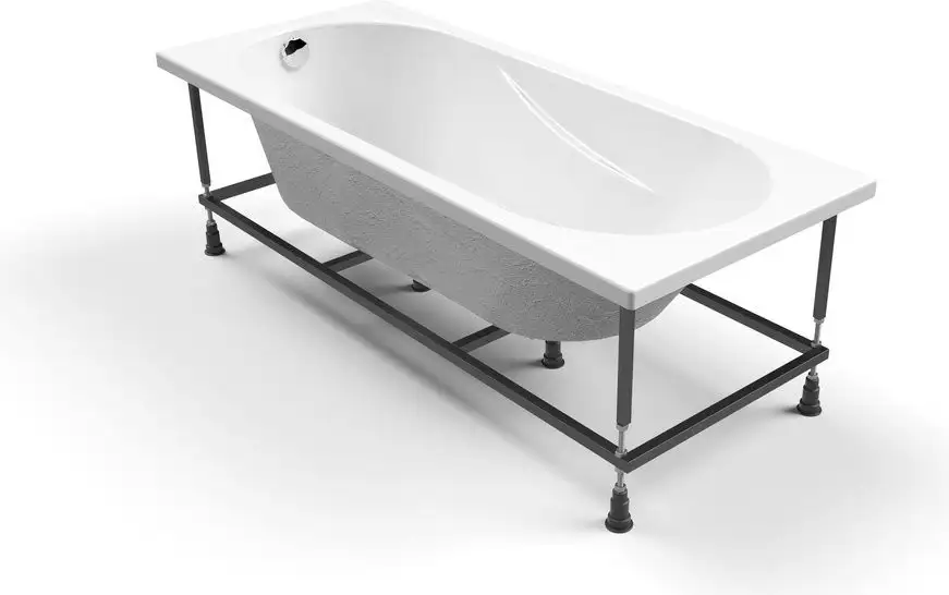 Ванна Cersanit Mito Red 170x70 с ножками со смесителем Brasko Black однорыч. (с сифоном Prime) - фото товара