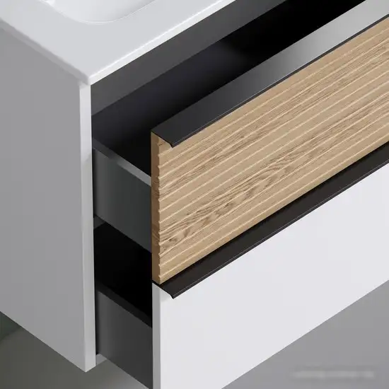 Sancos Тумба под умывальник Delta DL100RW (дуб светлый/графит) – фото товара