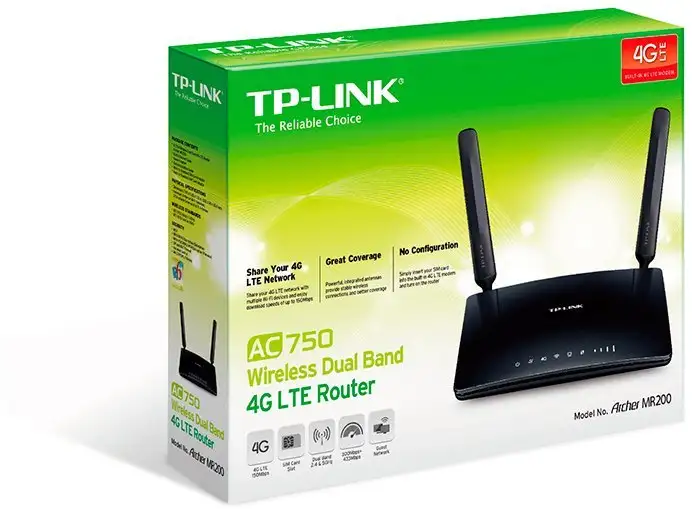 4G Wi-Fi роутер TP-Link Archer MR200 – фото товара