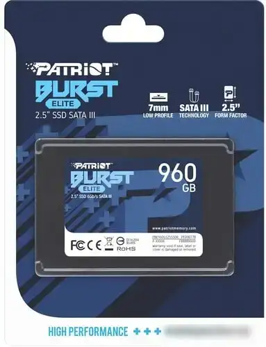 SSD Patriot Burst Elite 960GB PBE960GS25SSDR – фото товара