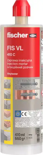 Химический анкер Fischer FIS VL 410 C 540986 – изображение в каталоге