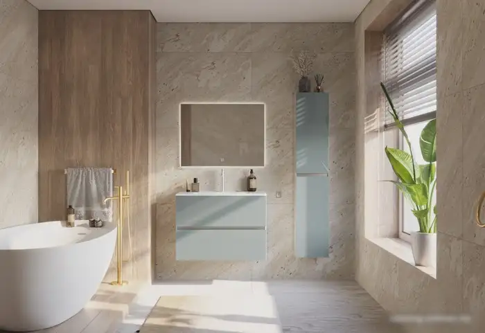 ЗОВ Шкаф-пенал Лира 150 LP150MW0MAGVA (адриатик) – фото товара