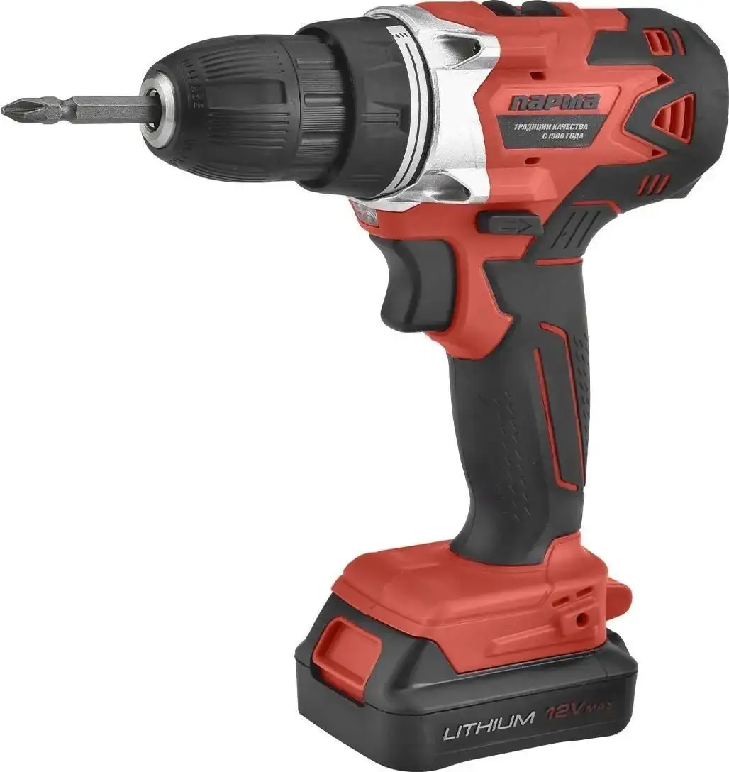 Дрель-шуруповерт Парма ДША-02-1312/2Li 02.021.00006 (с 2-мя АКБ, кейс) – фото товара