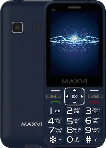 Мобильный телефон Maxvi P3 (синий)