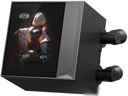 Система жидкостного охлаждения для процессора PCCooler DC360 Pro ARGB Display (черный) – фото товара