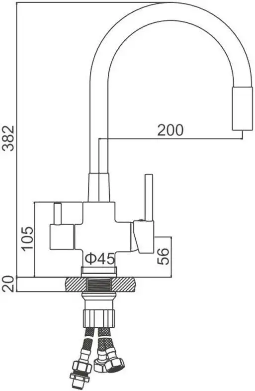 Смеситель Ledeme L74255-2 - фото товара