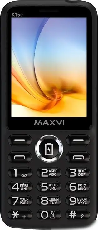 Телефон Maxvi K15c (черный) – фото товара