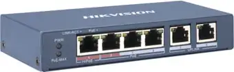 Коммутатор Hikvision DS-3E0106P-E/M – изображение в каталоге