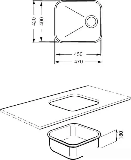 Кухонная мойка Smeg UM45 - фото товара