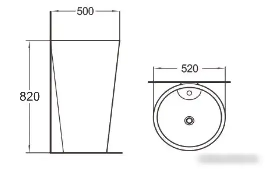 Умывальник SantiLine SL-4005 - фото товара