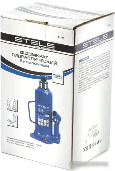 Бутылочный домкрат Stels 51167 12т – фото товара