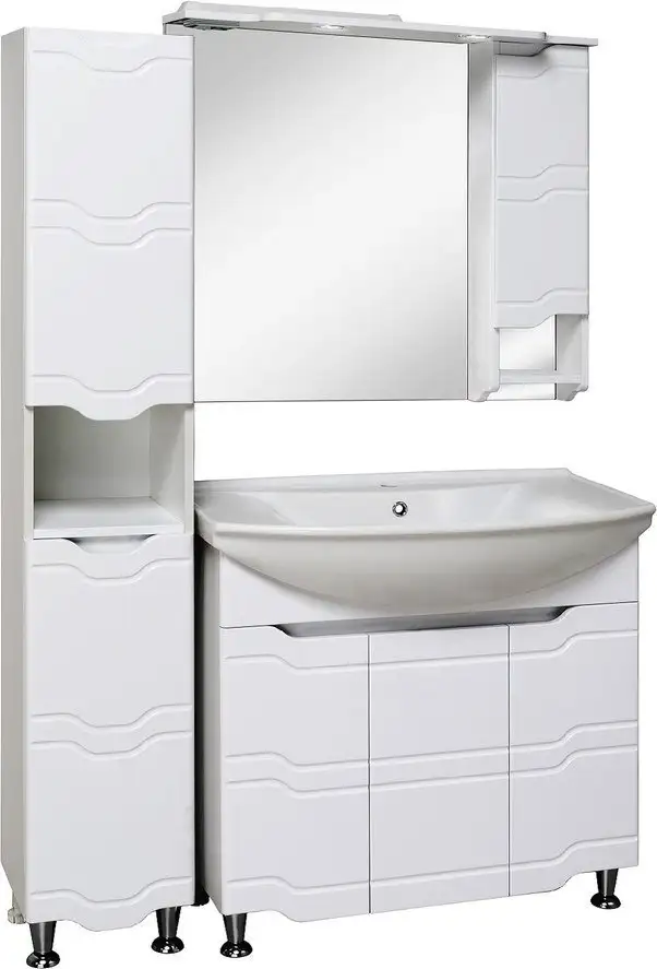 Runo Тумба с умывальником Runo Стиль 85 + Стиль 85 (напольная) – фото товара