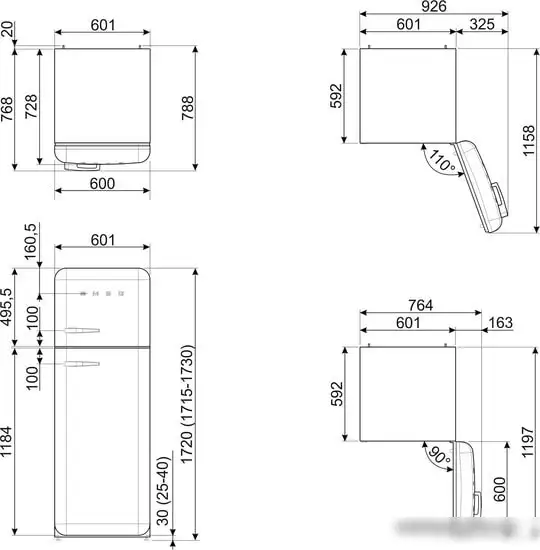 Холодильник Smeg FAB30RLI5 - фото товара