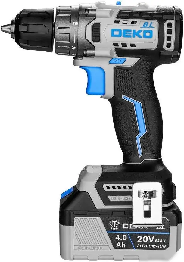 Дрель-шуруповерт Deko Loner 20V ONE+ 085-1004 (с 2-мя АКБ, кейс) – фото товара