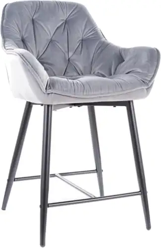 Стул с подлокотниками Signal Cherry H-2 Velvet (bluvel 14 серый/черный) – изображение в каталоге