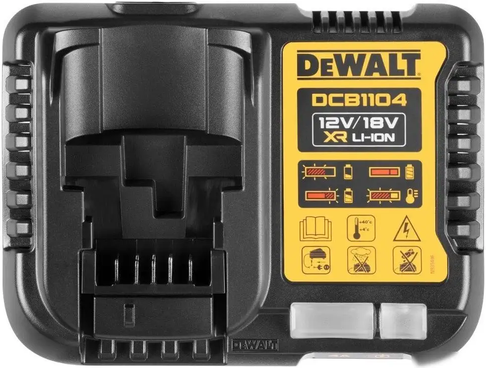 Аккумулятор с зарядным устройством DeWalt DCB1104M2 (18В/2x4 Ач) – фото товара