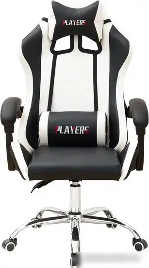 Кресло Деловая обстановка Геймер BMG-01 (черный/белый) – фото товара