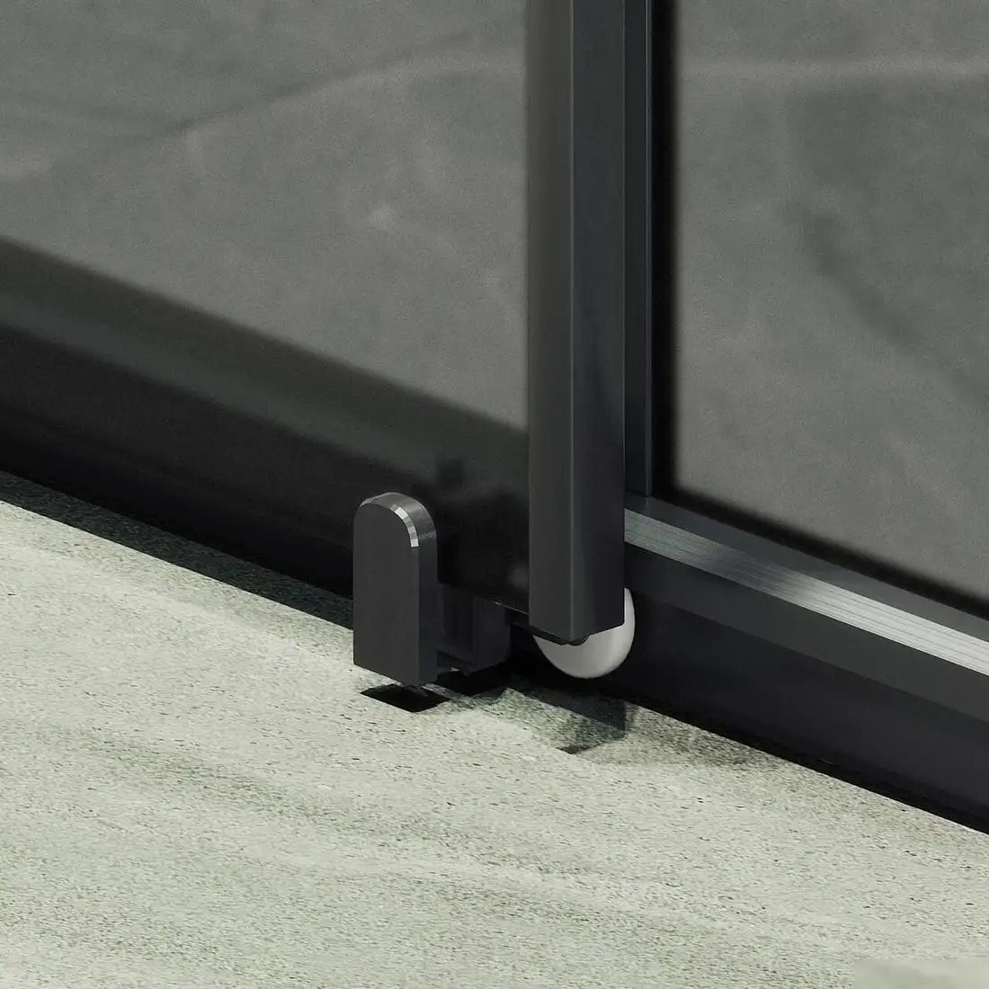 Душевая дверь MaybahGlass 195x150 MGD-1289-6 (графит матовый/черный) - фото товара