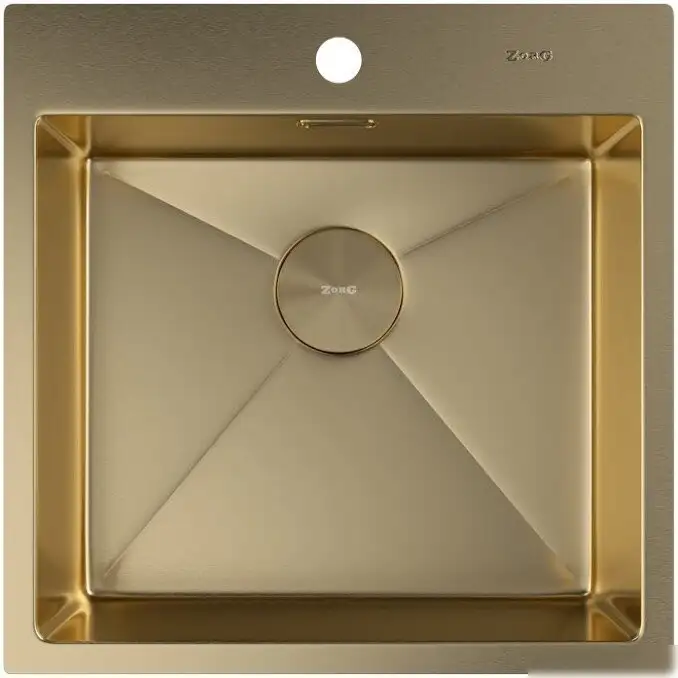 Кухонная мойка ZorG Zerox 51 IF PVD Gold - фото товара