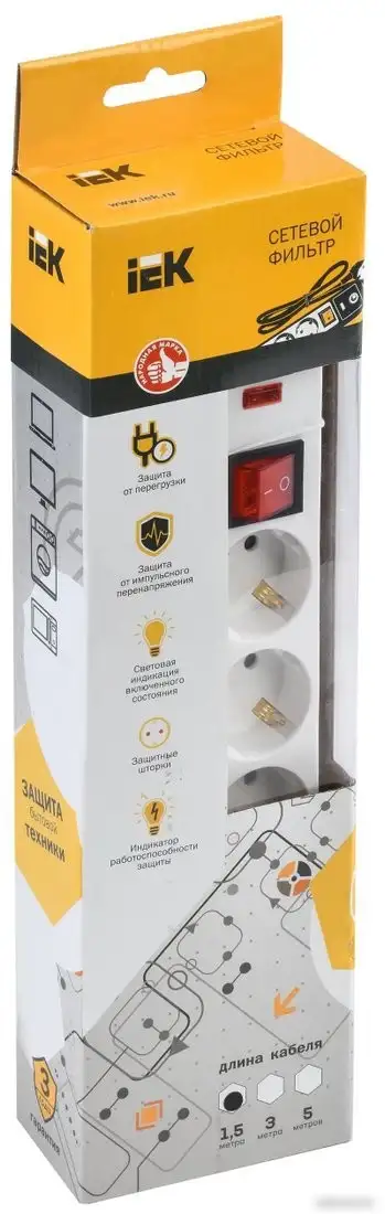 Сетевой фильтр IEK WFP10-16-05-01-N – фото товара