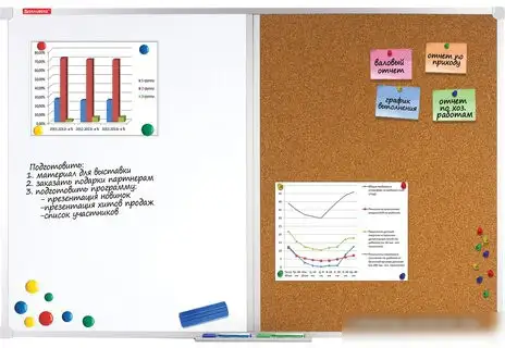 Магнитно-маркерная доска BRAUBERG 60x90 см 236864 – фото товара