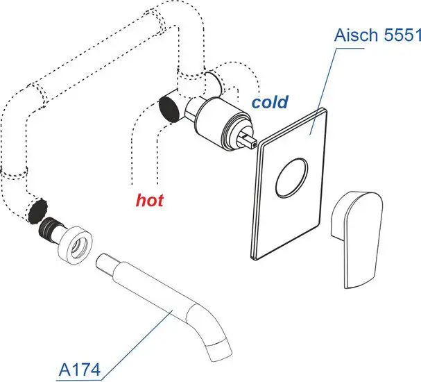 Комплект смесителей Wasserkraft A55543 - фото товара