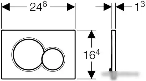 Geberit Sigma 01 115.770.DW.5 (черный) – фото товара