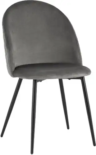 Стул Stool Group Lilly HLR-24 (велюр антрацитовый) – изображение в каталоге