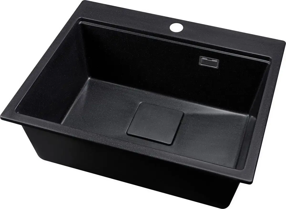 Кухонная мойка Marblan Comfort 60 (оникс, с сифоном и колландером) - фото товара