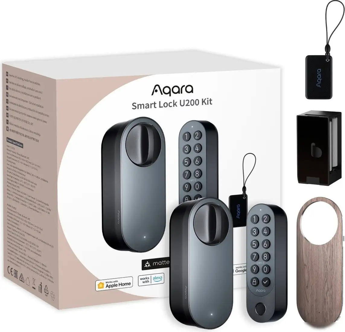 Дверной замок Aqara Smart Lock U200 Kit (черный) – фото товара