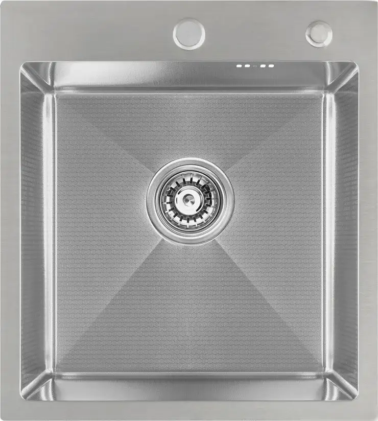 Кухонная мойка Basic CL DS Decor 45x50 (сатин, коландер, дозатор) - фото товара