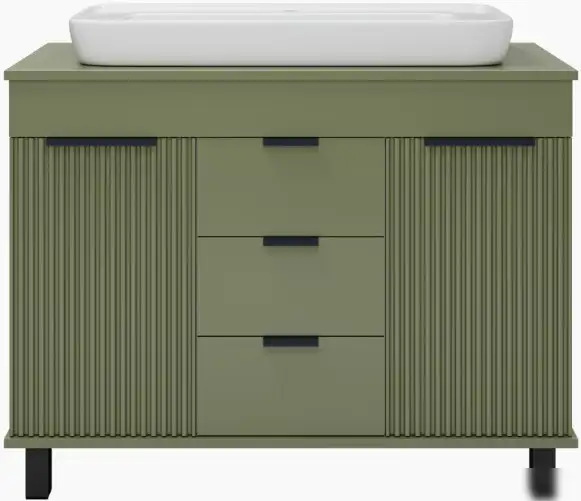 Brevita Тумба под умывальник Enfida 100 ENF-06100-0843Я (зеленый матовый) – фото товара