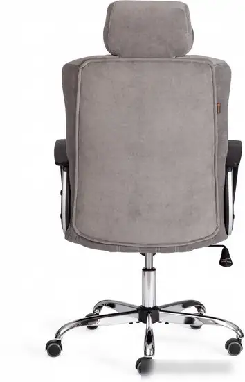 Офисное кресло TetChair Oxford хром/флок (серый) – фото товара