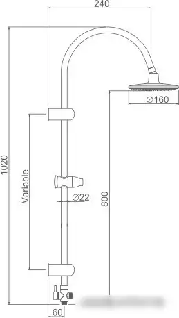 Душевая система Ledeme L2412 - фото товара