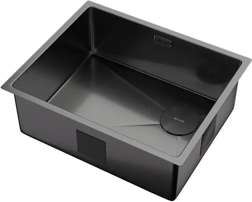 Кухонная мойка ZorG Zerox 54 U / IF Side SF PVD Gunblack - фото товара