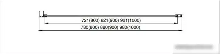 Душевая стенка Aquatek AQ ARI WA 08020BL 80x200 (черный/прозрачное стекло) - фото товара