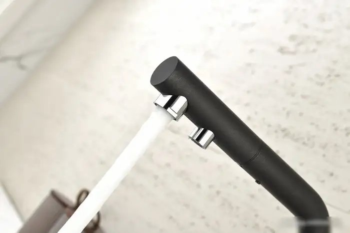 Смеситель Paulmark Serpentine Se213222-GM (черный/вороненая сталь) - фото товара