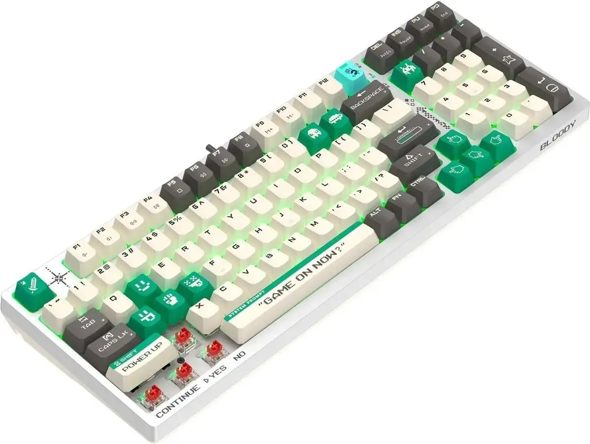 Клавиатура A4Tech Bloody S98 Pixels Green (Bloody BLMS Red Plus, нет кириллицы) – фото товара