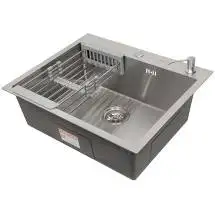 Кухонная мойка ARFEKA ECO AR 600*500 + AR 001 + AR DS 11 SATIN
