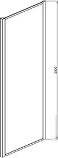 Душевая стенка Aquatek 90x200 AQ ARI WA 09020CH (хром/прозрачное стекло) - фото товара