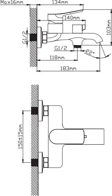 Смеситель Diadonna Д168-30QH - фото товара