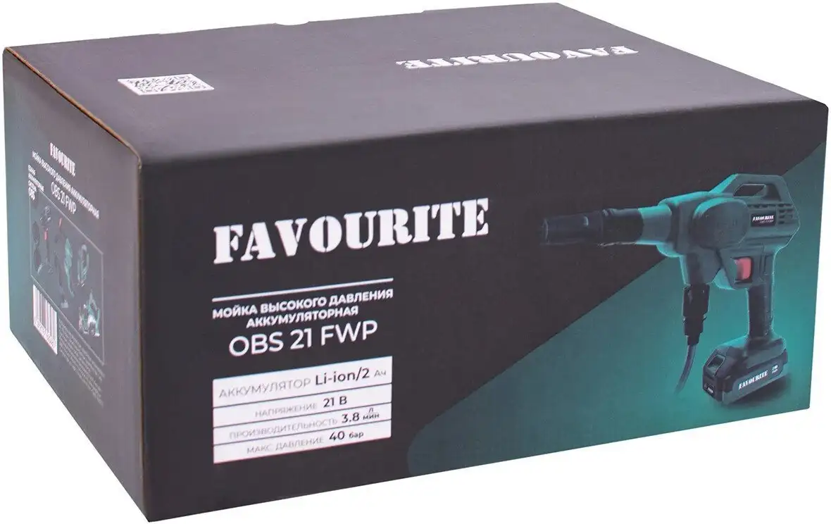 Мойка высокого давления Favourite OBS 21 FWP (с 1-им АКБ) – фото товара
