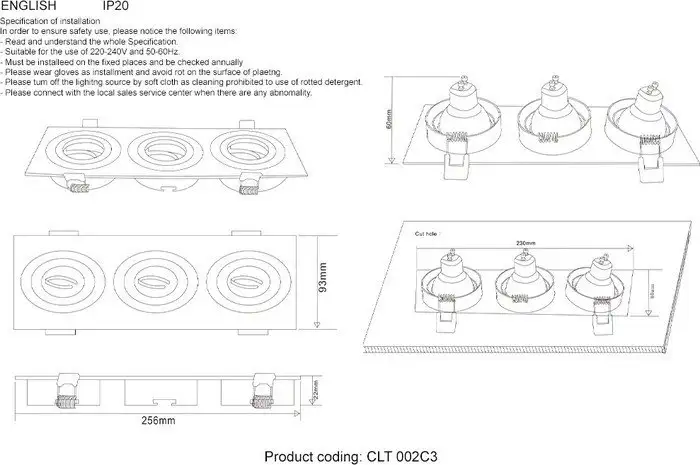 Точечный светильник Crystal Lux CLT 002C3 WH – фото товара