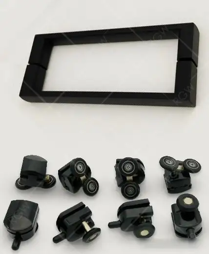 Душевой уголок RGW CL-48B (CL-14B + Z-050-1B) 32094890-014 100x90 (черный/прозрачное стекло) - фото товара