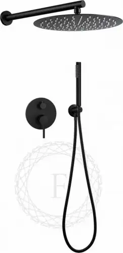 Душевая система Filarete Roun FL1023 (черный матовый)
