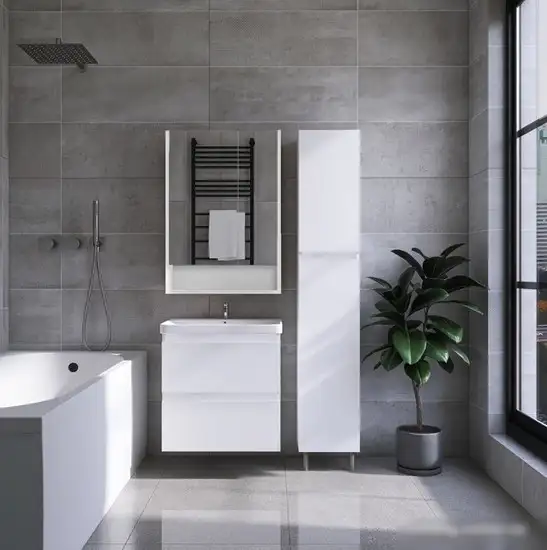 Viant Шкаф-пенал Мальта VMAL300BEL-PEN – фото товара