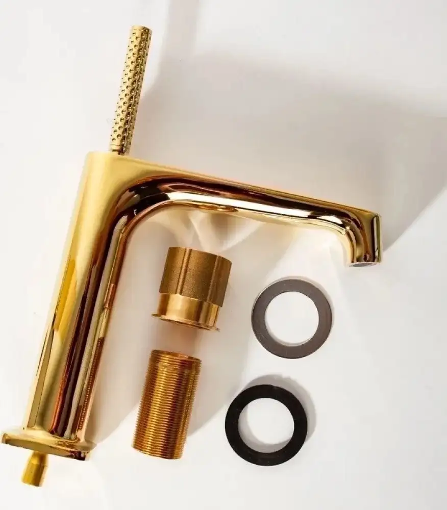 Смеситель Hansberge H1090 (золото глянец) - фото товара