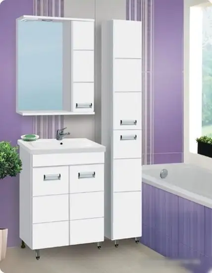 Мебель для ванных комнат Vako Шкаф с зеркалом Флора 60 T R 10704 – фото товара