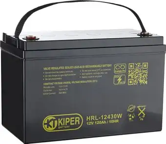 Аккумулятор для ИБП Kiper HRL-12430W (12В/120 А·ч) – изображение в каталоге